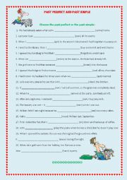 English Worksheet: Mixed tenses