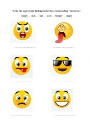 emoticons feelings