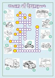 English Worksheet: TRANSPORTS