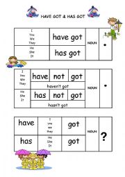 English Worksheet: HAVE GOT & HAS GOT