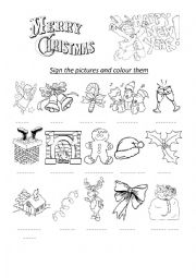 English Worksheet: Merry Christmas and Happy New Year