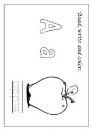 letter a worksheet