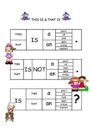 English Worksheet: THIS IS - THAT IS