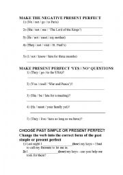 English Worksheet: Present Perfect