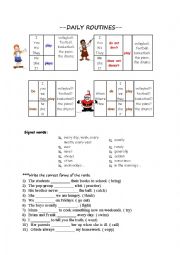 English Worksheet: Simple Present Tense