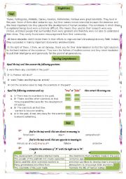 English Worksheet: English Test