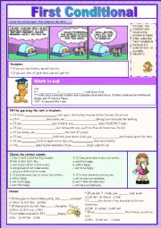 English Worksheet: The First Conditional* Lesson and Practice