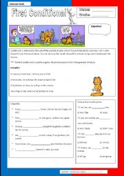 English Worksheet: Conditional 1