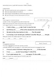 English Worksheet: or / ore / oar / awe ? Upper Intermediate homophone gap-fill