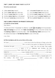 English Worksheet: Elementary quiz