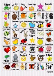 English Worksheet: Reward stickers 3