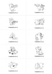 Irregular verbs study cards - set 2/5