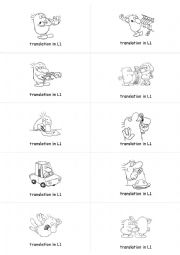 English Worksheet: Irregular verbs study cards - set 2/5