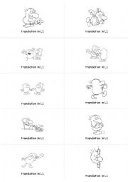 English Worksheet: Irregular verbs study cards - set 3/5