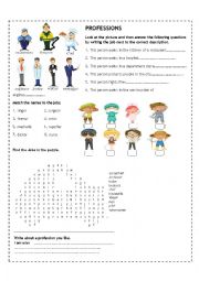 English Worksheet: JOBS