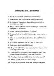 Christmas questions
