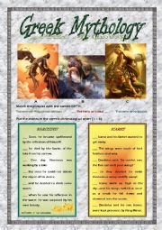 English Worksheet: Greek Myths 1