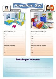 English Worksheet: Have/has Got