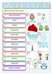 English Worksheet: Winter