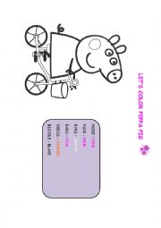 PEPPA PIG COLORING PAPER