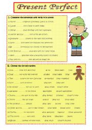 English Worksheet: PRESENT PERFECT TENSE