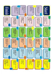 English Worksheet: HAVE YOU EVER...BOARD GAME