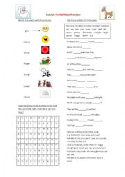 English Worksheet: Rudolph the Red-nosed Reindeer