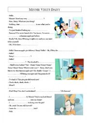 English Worksheet: Listening - Minnie Visits Daisy