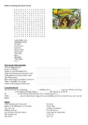 English Worksheet: Madagascar - 