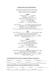 English Worksheet: Present simple practice:listening and vocabulary practice 