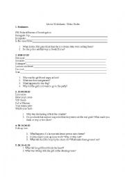 English Worksheet: White Chicks Movie Worksheet