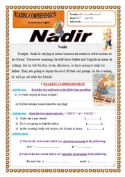 English Worksheet: Nadir