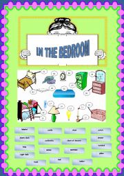 English Worksheet: In the bedroom