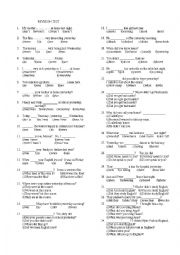 English Worksheet: present simple- past simple