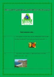 English Worksheet: Who is environmentally friendly in our class?
