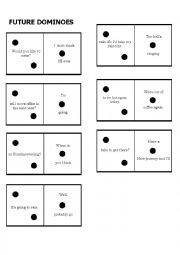 English Worksheet: FUTURE DOMINOES