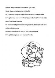 English Worksheet: Santa Claus