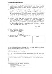 English Worksheet: reading comprehension for 8th form