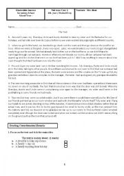 English Worksheet: 4th year Tunisian syllabus