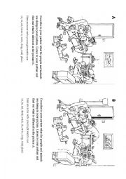 English Worksheet: Find the difference present continuous