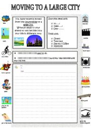 English Worksheet: USED TO - from the countryside to the city