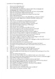 English Worksheet: Questions for Mississippi Burning