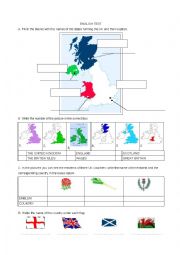 English Worksheet: UK TEST