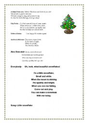 English Worksheet: christmas play kids