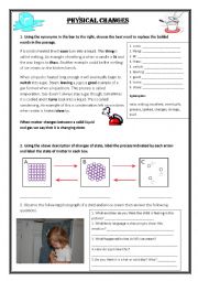 English Worksheet: Changing States