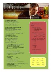 English Worksheet: A Christmas with Michael Bubl and Carly Rae Jepsen