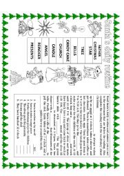English Worksheet: Santas routine