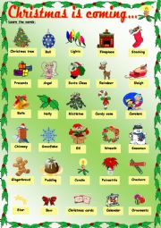 English Worksheet: Christmas is coming...