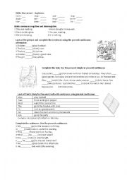 English Worksheet: Present Continuous Worksheet