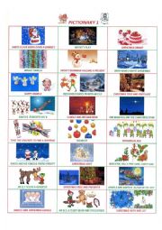 English Worksheet: Christmas fun and games part 1